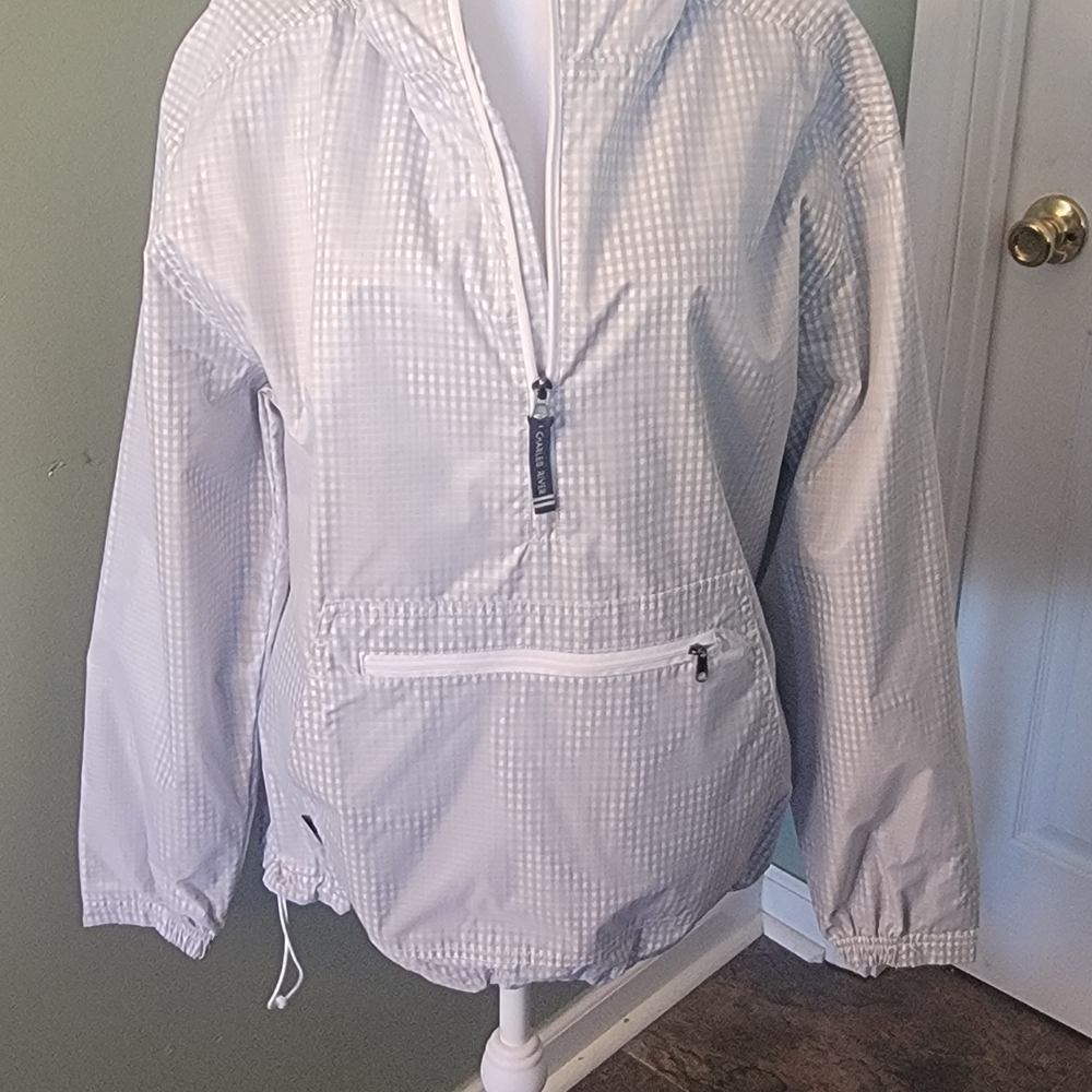 Charles River Apparel Women's Light Gray Checkered Ski Jacket